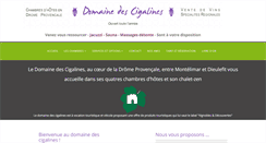 Desktop Screenshot of domaine-des-cigalines.fr